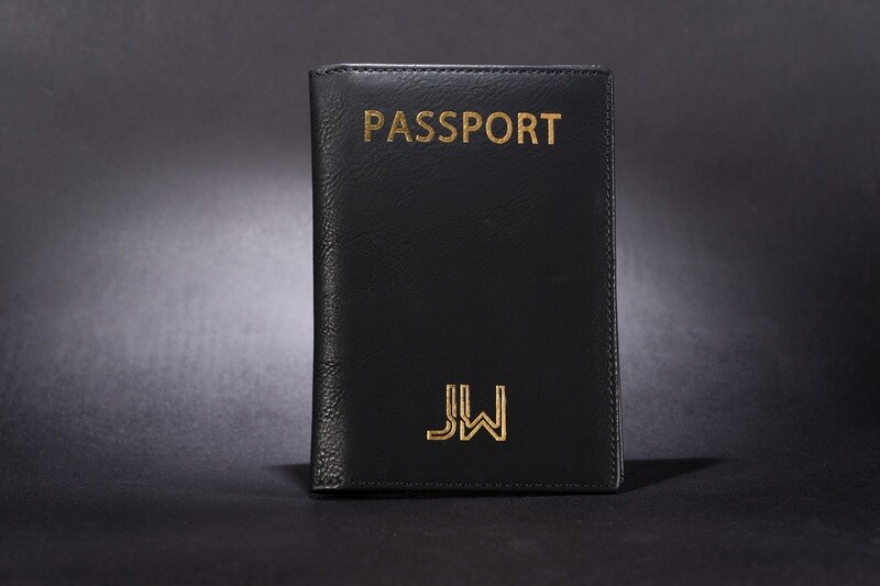 Just Win Passport Leather Wallet