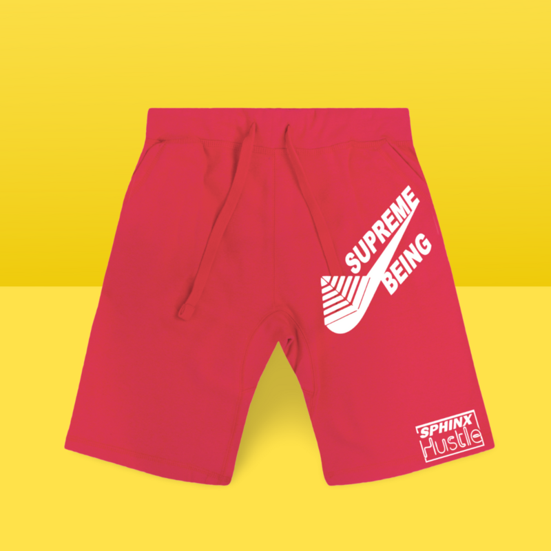 Supreme Being Red/Wht Shorts