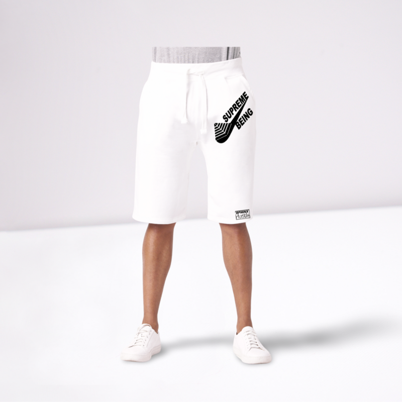 Supreme Being White/Blk Shorts