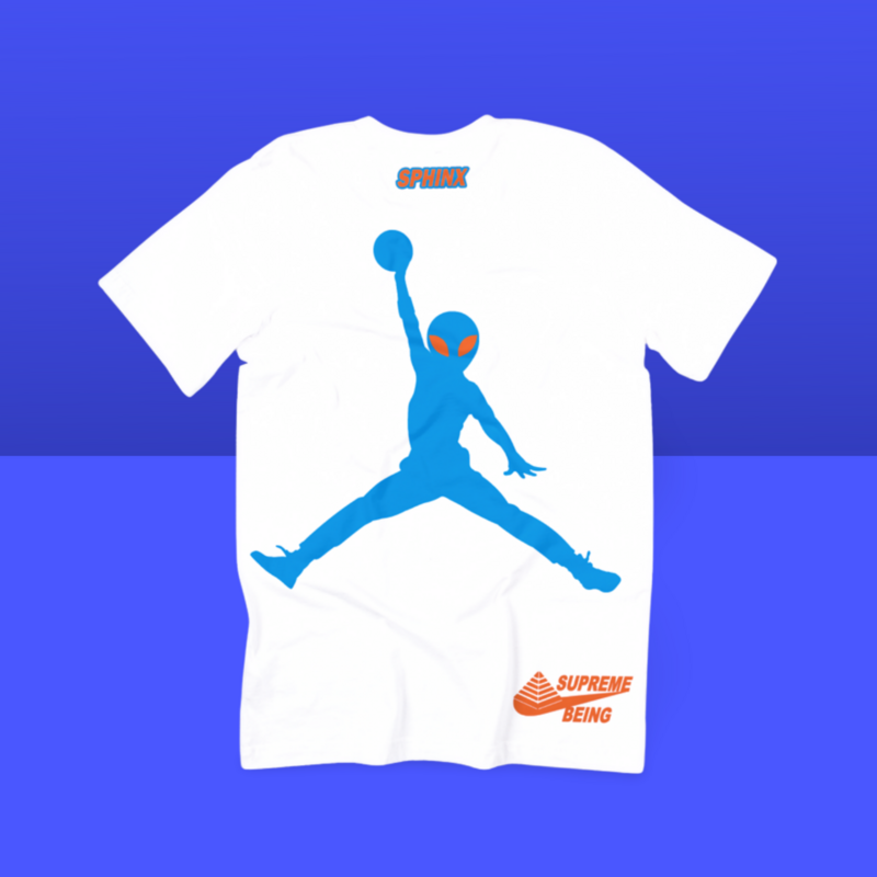 Supreme Being Alien/White Tee Shirt