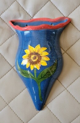 Sunflower wall pocket