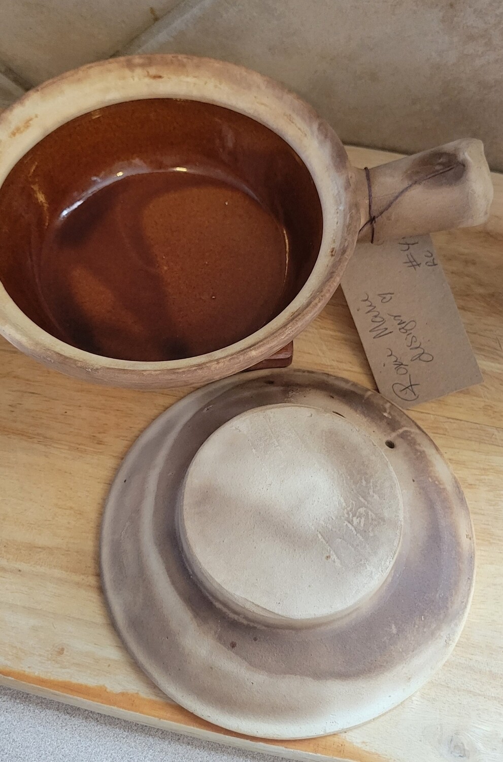 Old clay rice pot