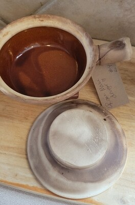 Old clay rice pot
