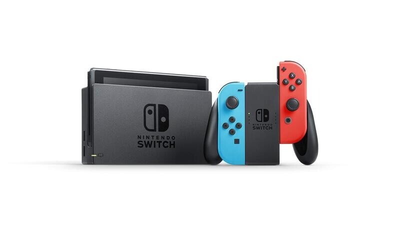 Nintendo Switch with Neon RED and Neon Red Joy‑Con 2023