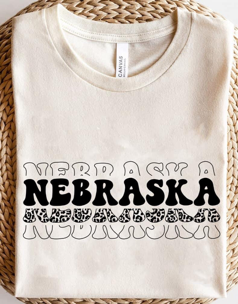 Stacked Nebraska Tee