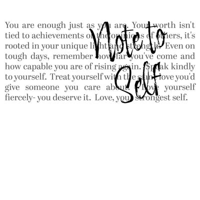 Note To Self