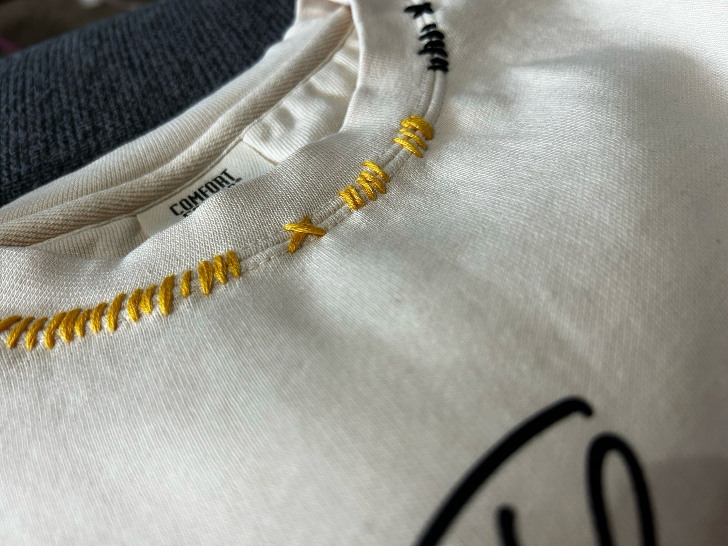 Stitched Mascot Tee or Crew