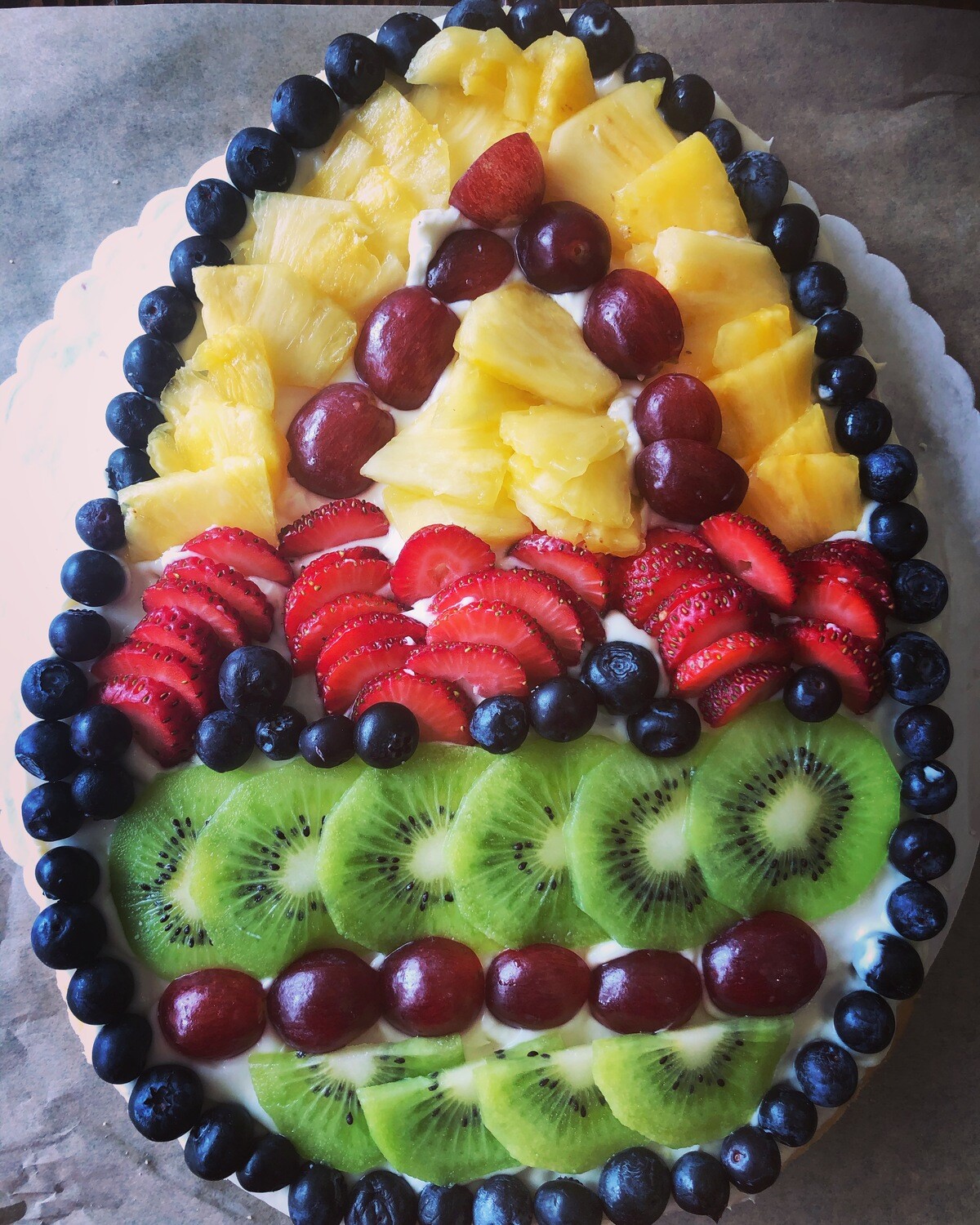 Easter Egg Fruit Tart