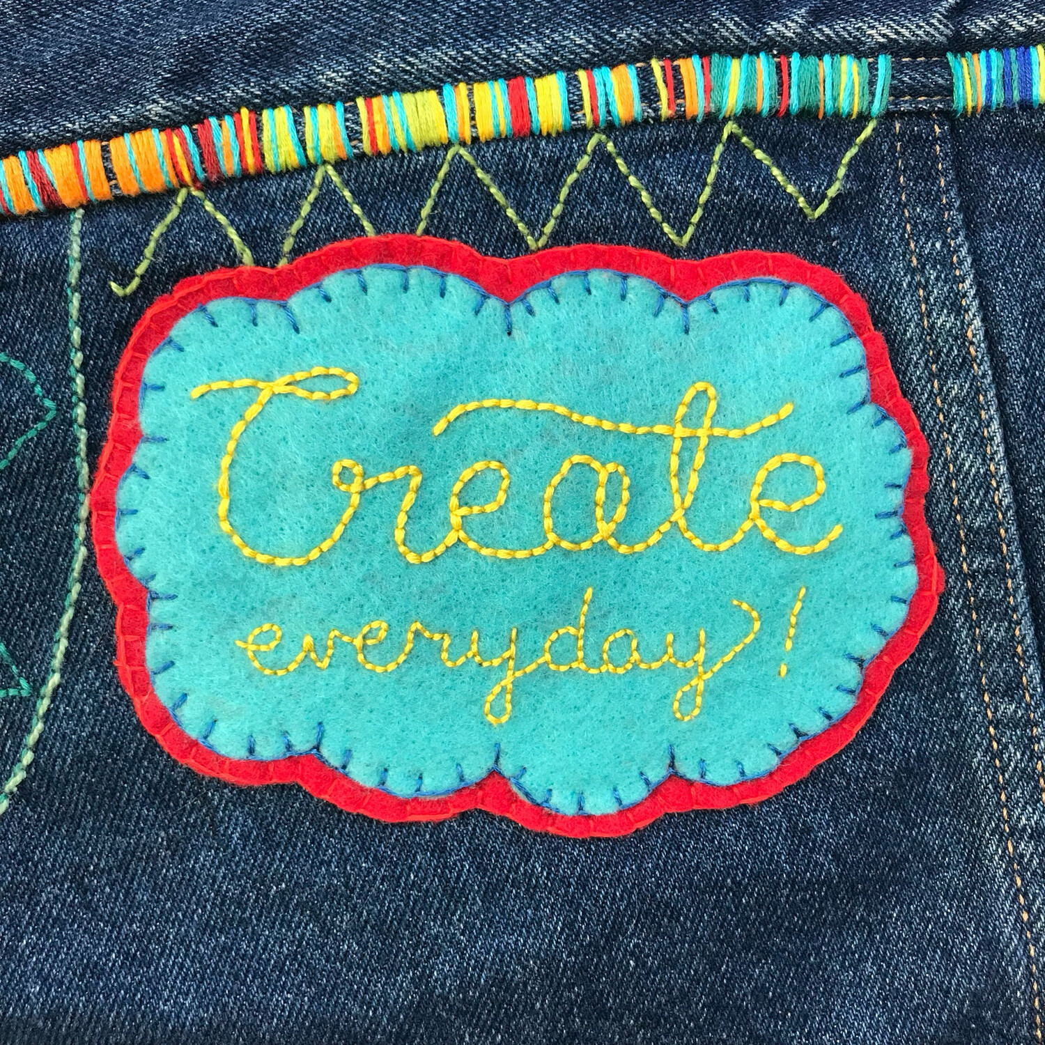 Embroidered Patches Crafternoon 4/27 4-6 pm