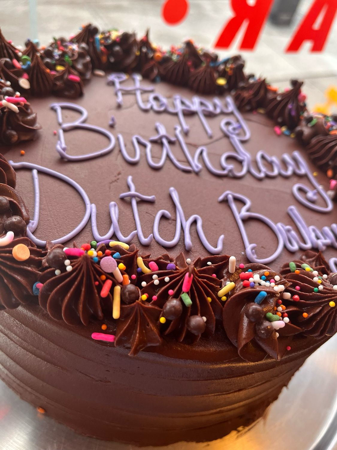 Vanilla Cake with Chocolate Buttercream