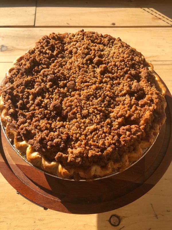 Peach Crumble Pie