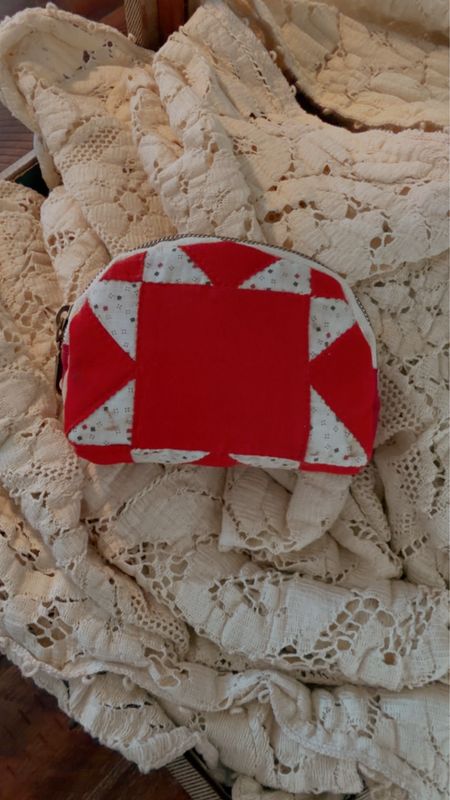 Turkey Red Vintage Coin Purse