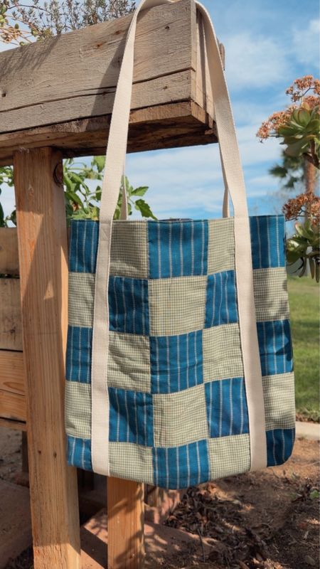 Antique Tote In Indigo + Green