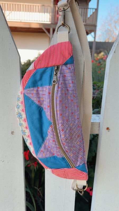 Purple Floral Belt Bag