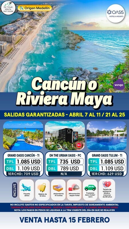 Cancún o Riviera Maya