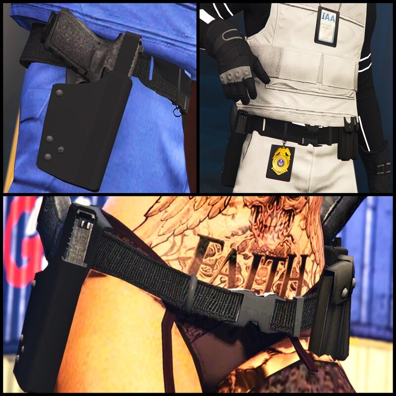 GUN BELT &amp; IAA BADGES