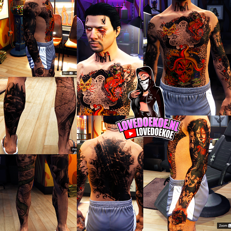 ULTRA SPECIAL TRIPLE STACKED TATTOOS FULL BODY SUPRISE