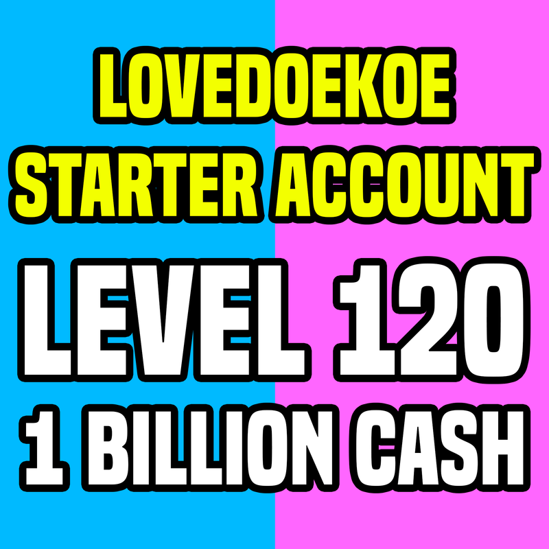 STARTER ACCOUNT: LEVEL 120, 1 BILLION PURE CASH, HANDMADE