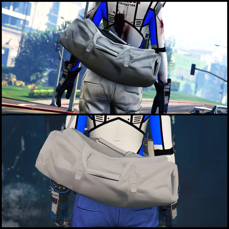 WHITE DUFFELBAG