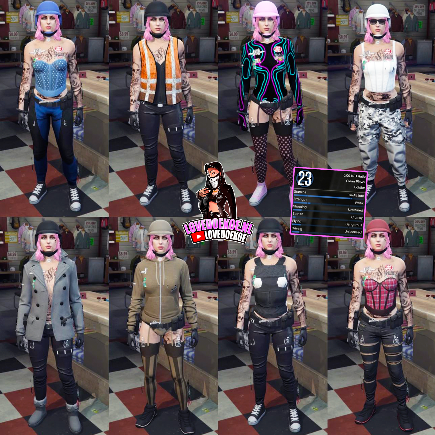 FEMALE STARTER ACCOUNT: LEVEL 23, MODDED OUTFITS, PRETTY FACE CREATION, CLEAN K/D, 30 MILLION &amp; 10 DELUXOS