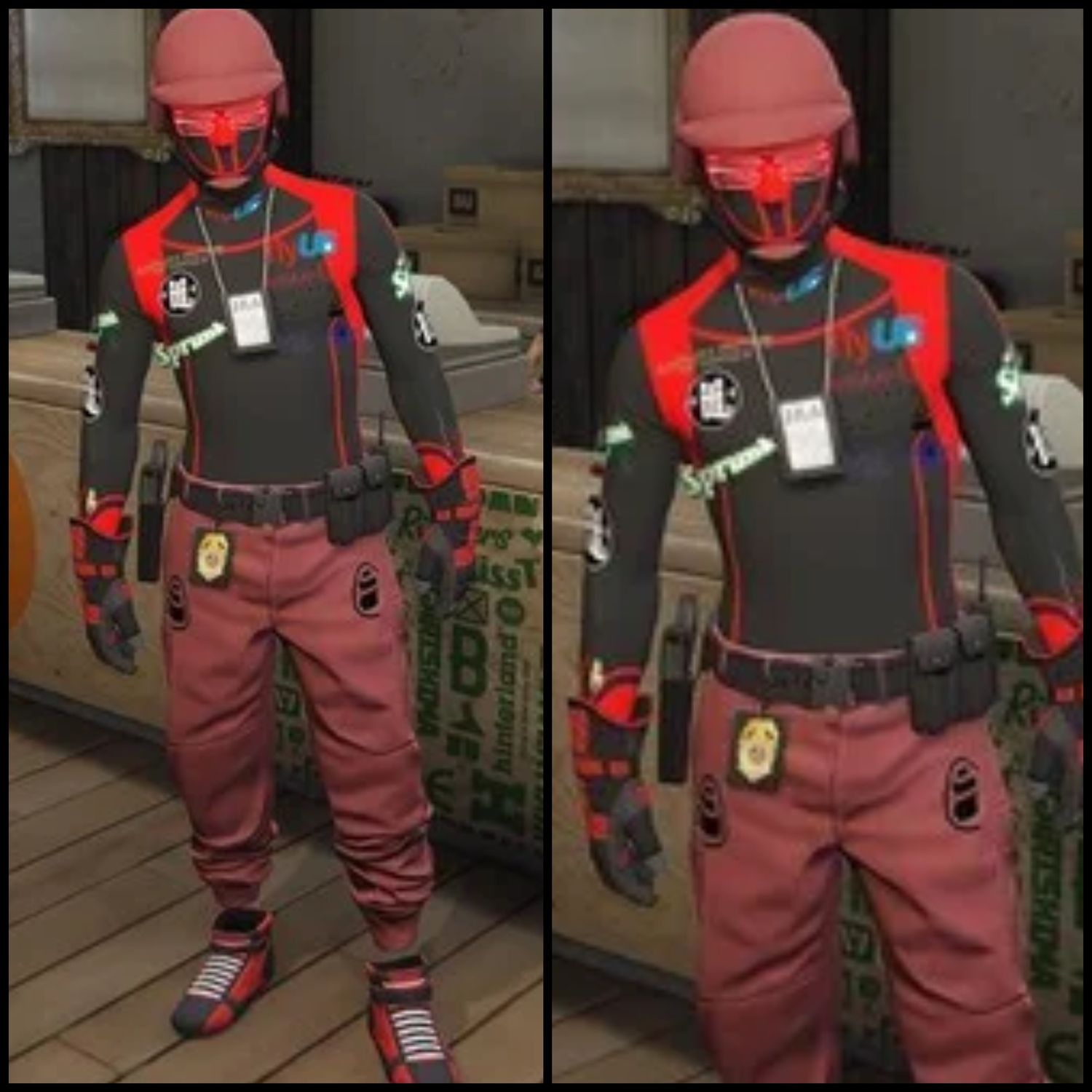 BLACK &amp; RED SPACER