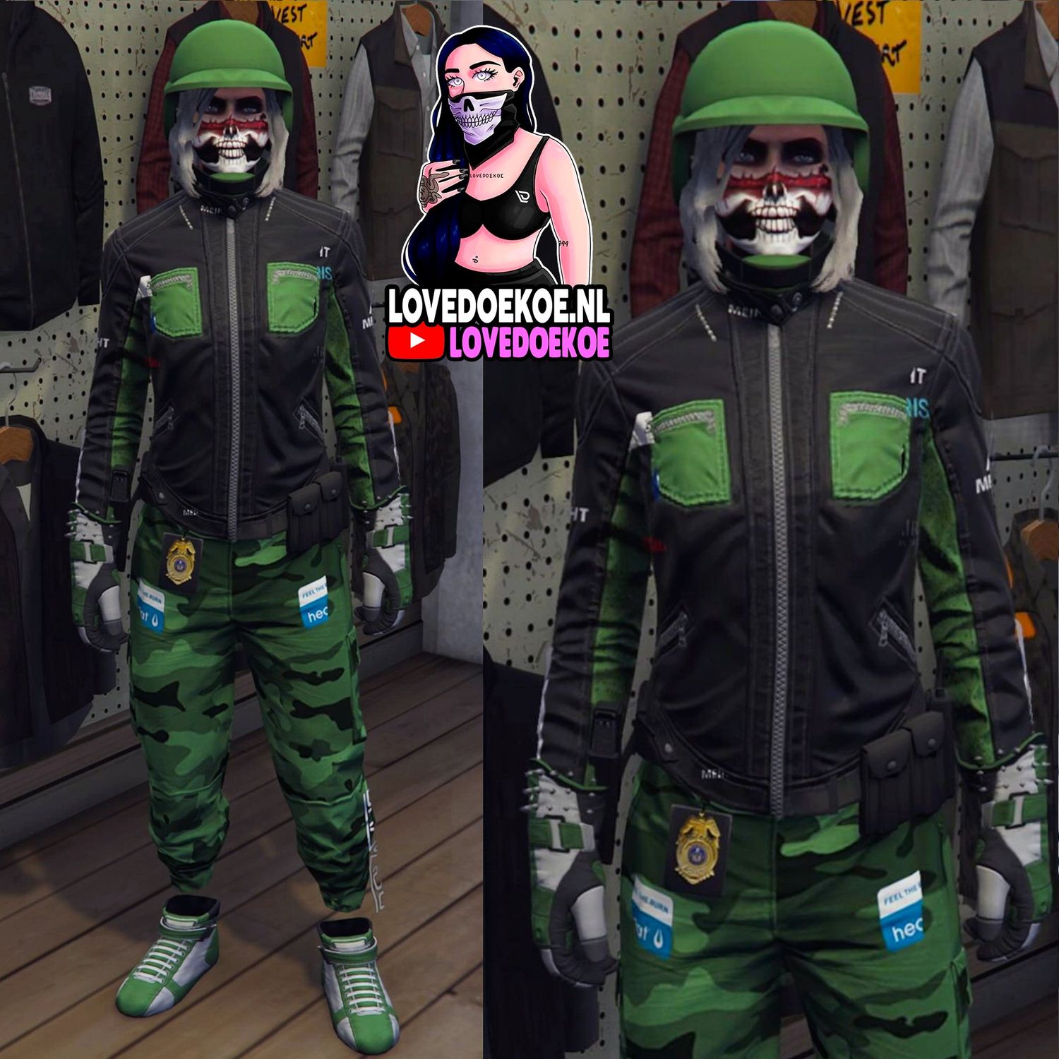 GREEN BIKER