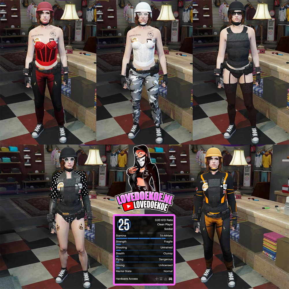 FEMALE STARTER ACCOUNT: LEVEL 25, 25 MIL, 10 DELUXOS, MODDED OUTFITS, PRETTY FACE CREATION, CLEAN K/D, FREE NAME CHANGE