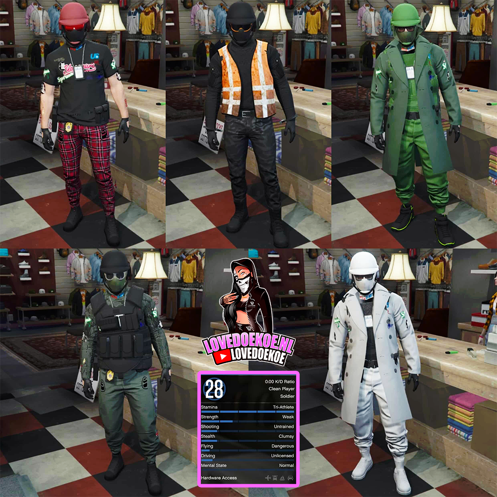MALE STARTER ACCOUNT: LEVEL 28, 25 MILL, 10 DELUXOS, MODDED OUTFITS, TRYHARD FACE CREATION, CLEAN K/D, FREE NAME CHANGE