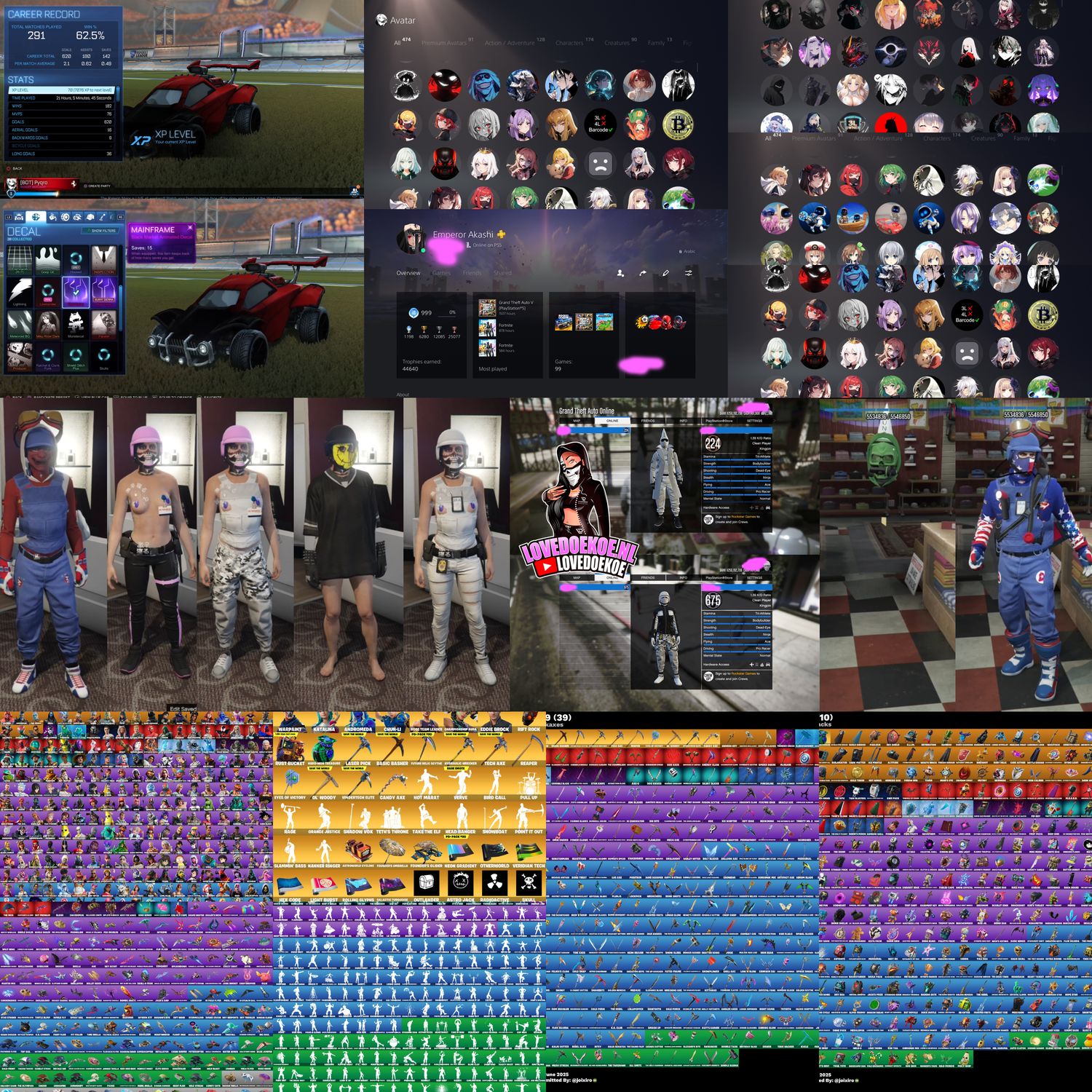 🔥 OG Dunce Account | 2 GTA Characters | Fortnite Account &amp; Rocket League👑