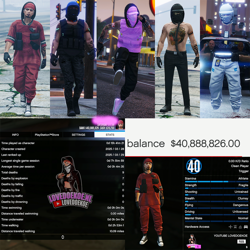 🔥 PS5 Male Account | 500M 💰 | Tryhard Face 😈 | Modded Outfits + Deluxos 🚗 | Ready 2 Flex 🎮