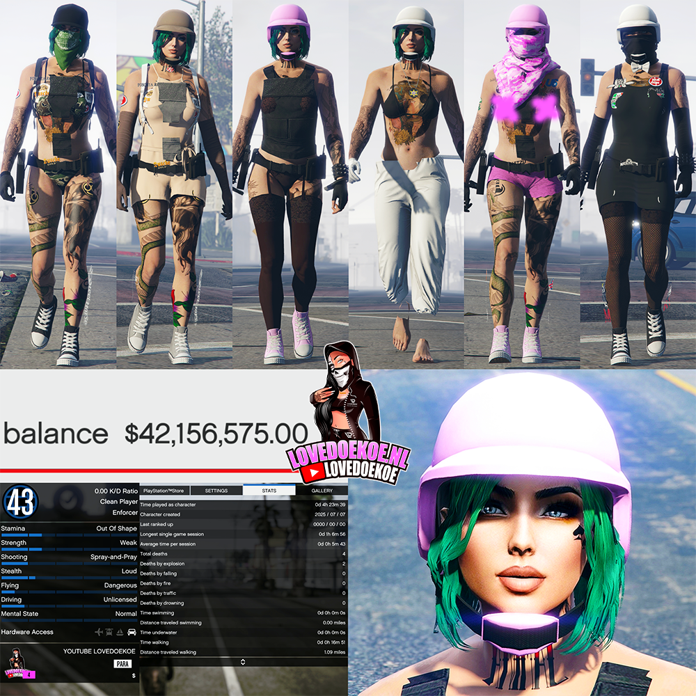 🎀 PS5 FEMALE GTA 5 ACCOUNT 💸 | 42M CASH 💅 MODDED OUTFITS | READY TO FLEX 🔥