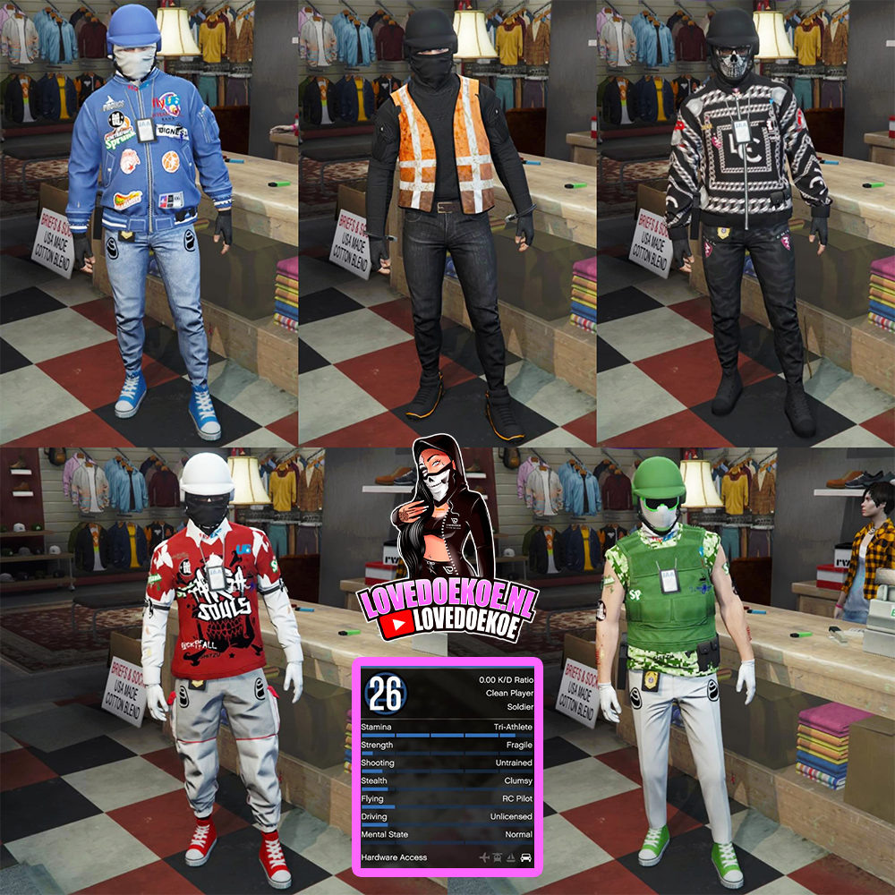 MALE STARTER ACCOUNT: LEVEL 26, 25 MILL, 10 DELUXOS, MODDED OUTFITS, TRYHARD FACE CREATION, CLEAN K/D, FREE NAME CHANGE