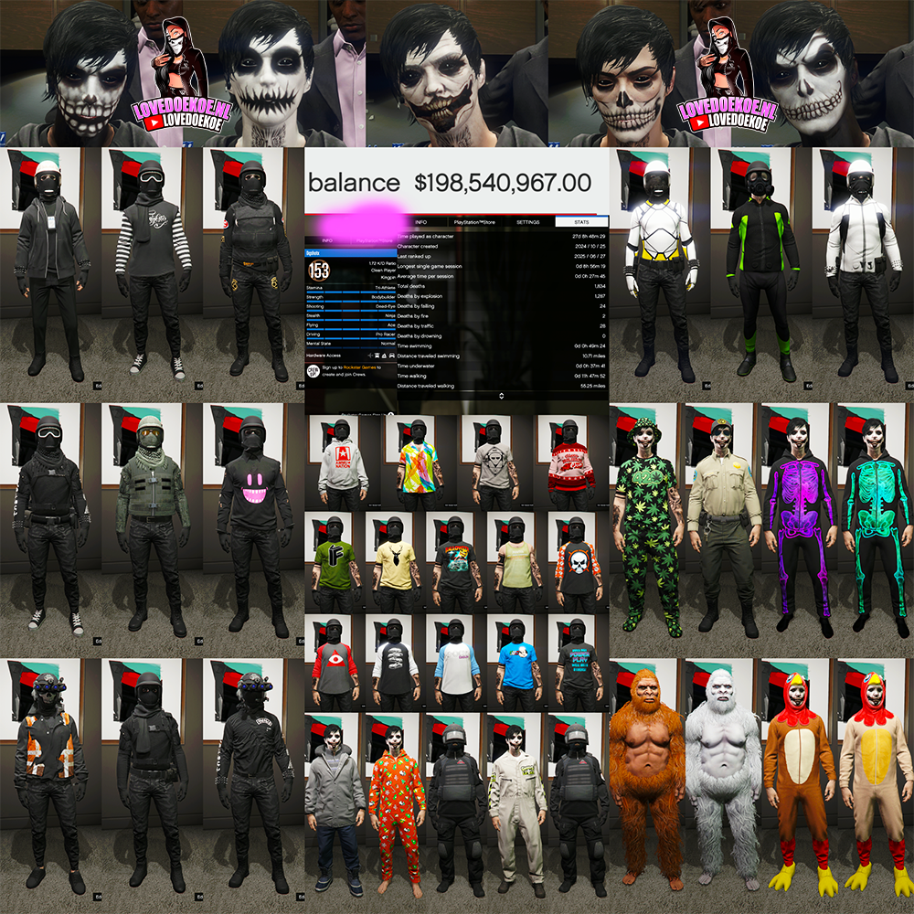 💀 Tryhard Account | Halloween Facepaints + Fast Run 💀