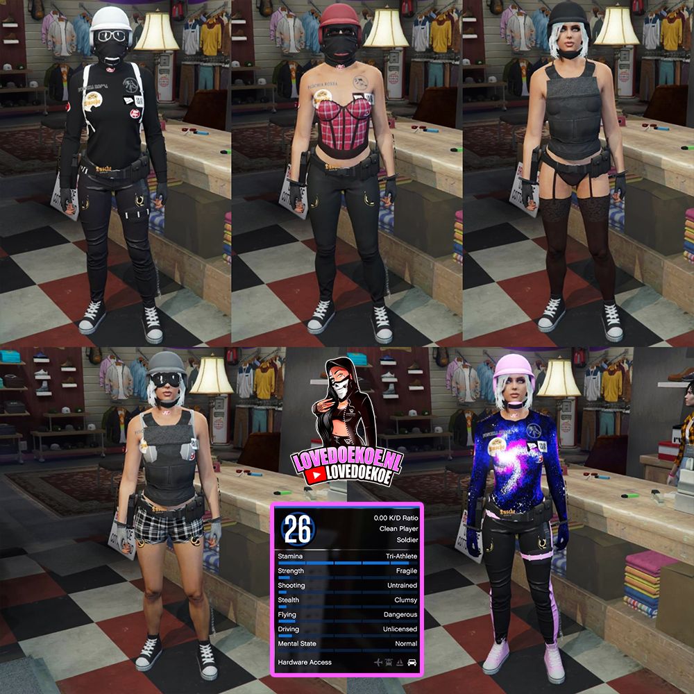 FEMALE STARTER ACCOUNT: LEVEL 26, 25 MIL, 10 DELUXOS, MODDED OUTFITS, PRETTY FACE CREATION, CLEAN K/D, FREE NAME CHANGE
