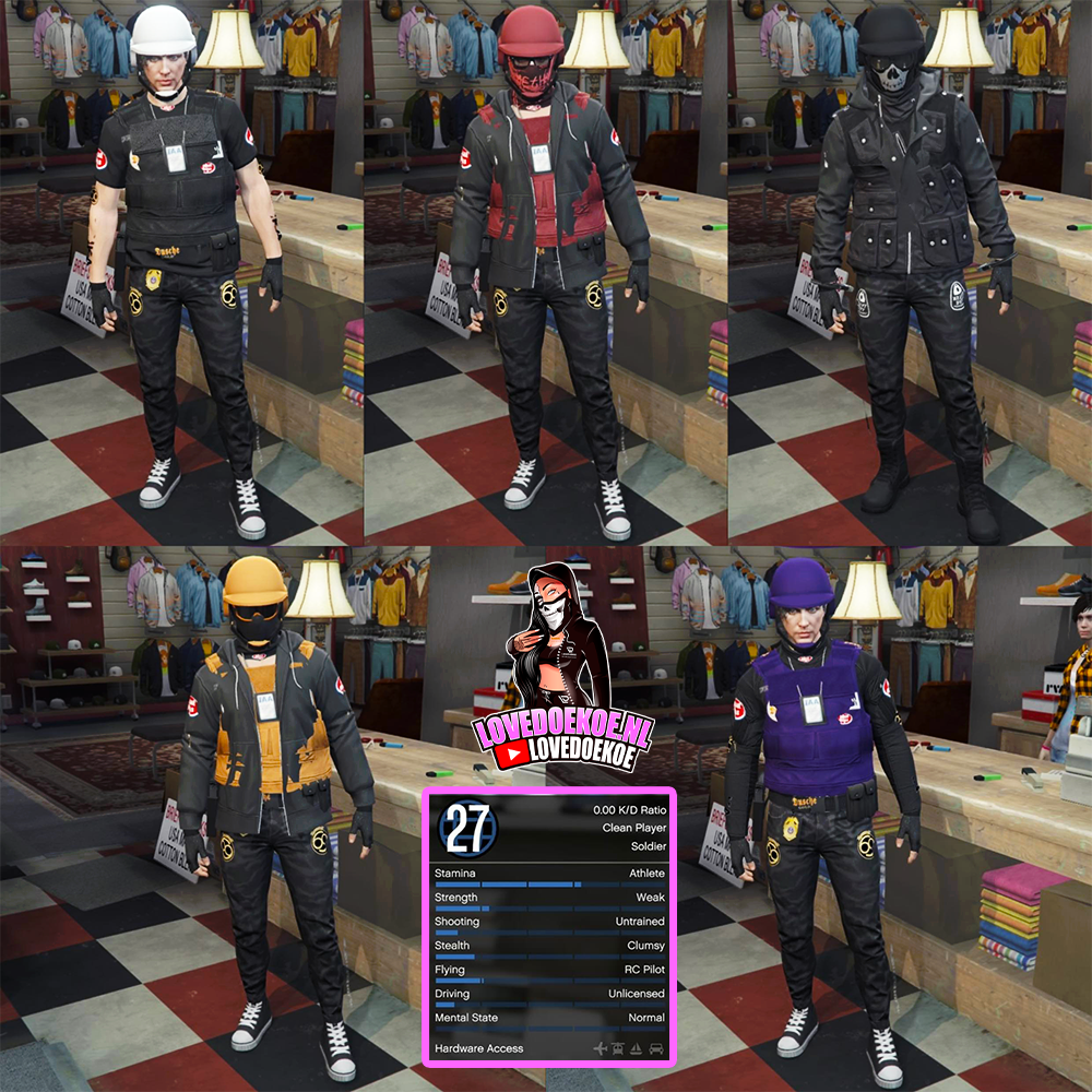 MALE STARTER ACCOUNT: LEVEL 27, 25 MILL, 10 DELUXOS, MODDED OUTFITS, TRYHARD FACE CREATION, CLEAN K/D, FREE NAME CHANGE