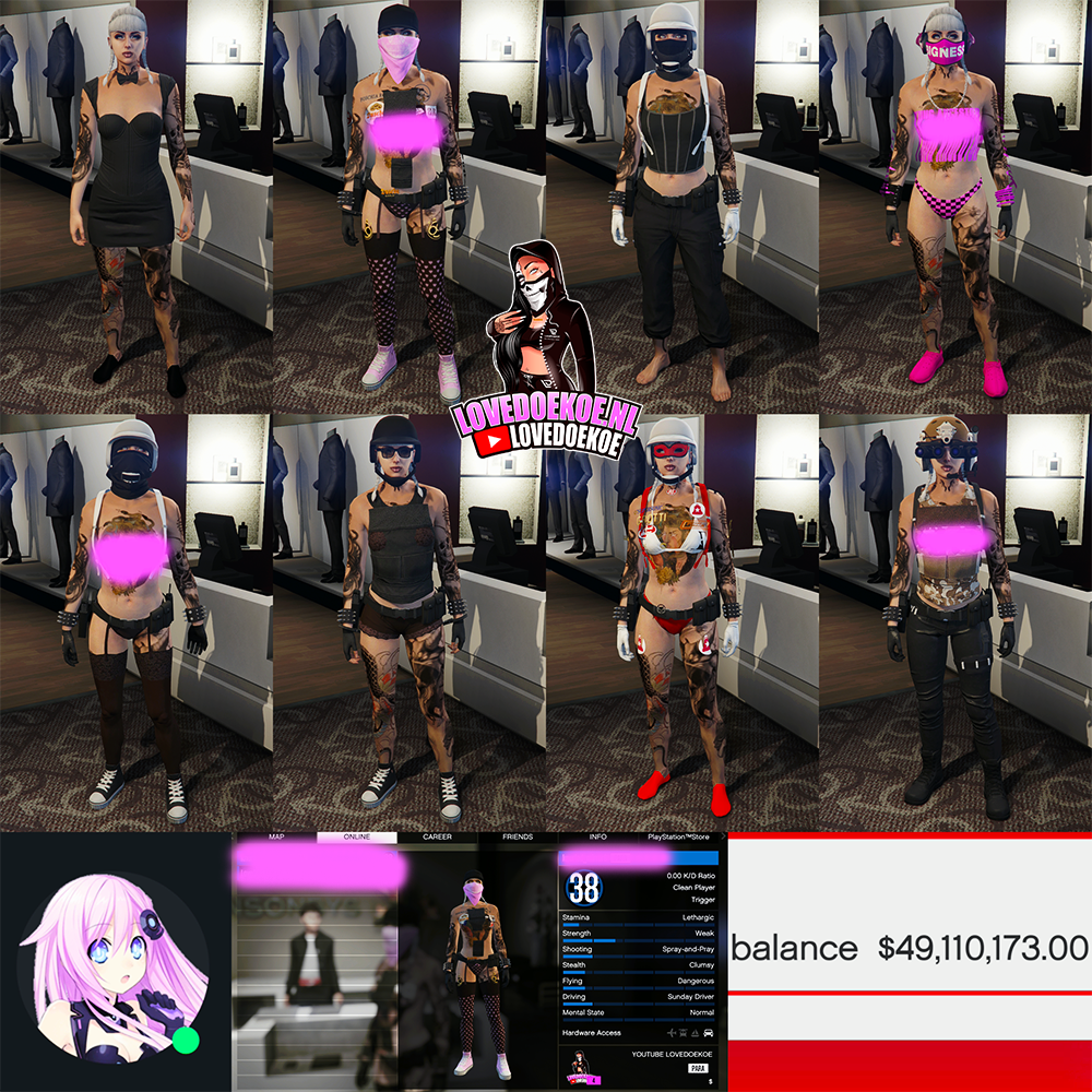 Female Account • Modded Outfits • $49M Cash • Clean Face • Special Avatar 🔥