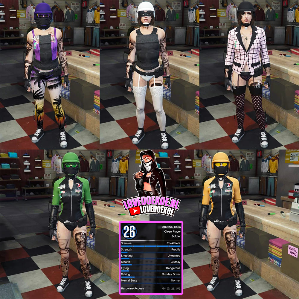 FEMALE STARTER ACCOUNT: LEVEL 26, 25 MIL, 10 DELUXOS, MODDED OUTFITS, PRETTY FACE CREATION, CLEAN K/D, FREE NAME CHANGE