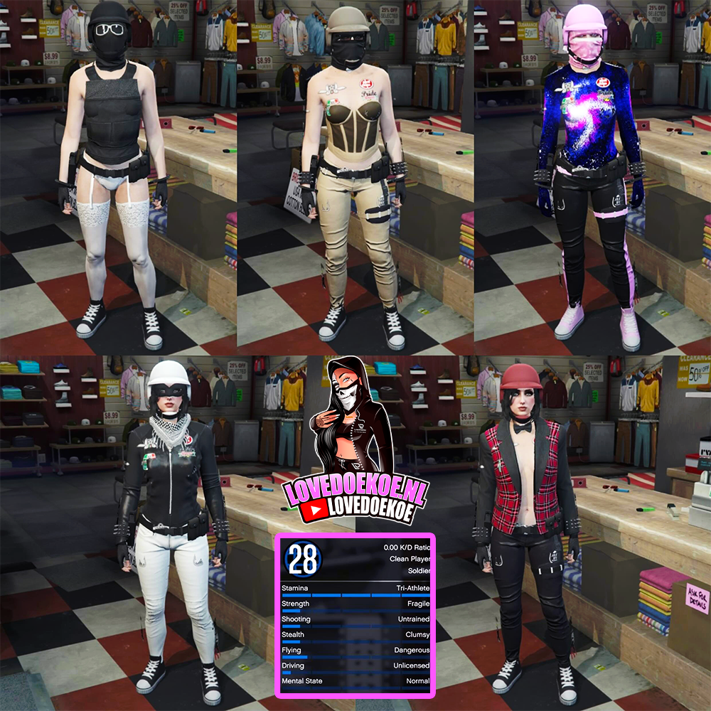 FEMALE STARTER ACCOUNT: LEVEL 28, 25 MIL, 10 DELUXOS, MODDED OUTFITS, PRETTY FACE CREATION, CLEAN K/D, FREE NAME CHANGE