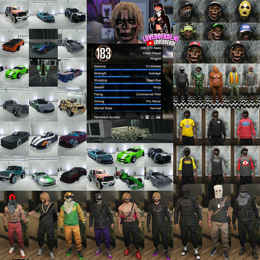 👨 Male Account | ⭐ Level 183 | 🚘 Modded Cars &amp; 🔓 Special Unlocks