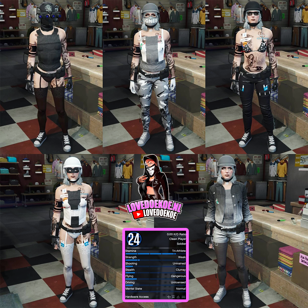 FEMALE STARTER ACCOUNT: LEVEL 24, 25 MIL, 10 DELUXOS, MODDED OUTFITS, PRETTY FACE CREATION, CLEAN K/D, FREE NAME CHANGE