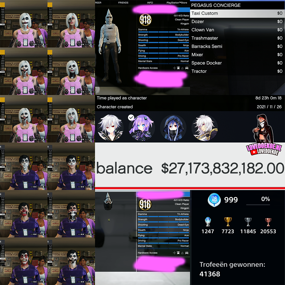 ⚡ Double Dunce Character Account | Male + Female | $27B 💵 | Fast Run 🏃 | All Special Unlocks 🎯 | Max Stats 💪 | Many Modded Cars 🚘 | Pegasus Unlocks 🚁 | And Much More 🔥