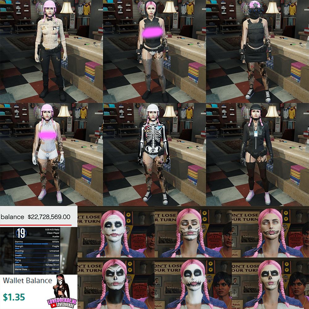 💎Handmade Female Starter Account | Level 19 | 22 Million Cash | Modded Outfits + Rare Accessories | Halloween Facepaints | Instant Download &amp; Delivery 💎