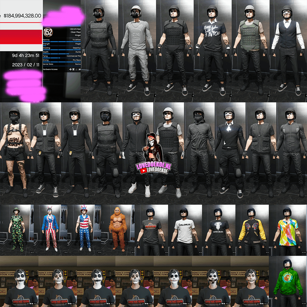 🔥 MALE ACCOUNT 💰 LEVEL 152 | 184M CASH | PS4 &amp; PS5 | INSTANT DELIVERY 🚀