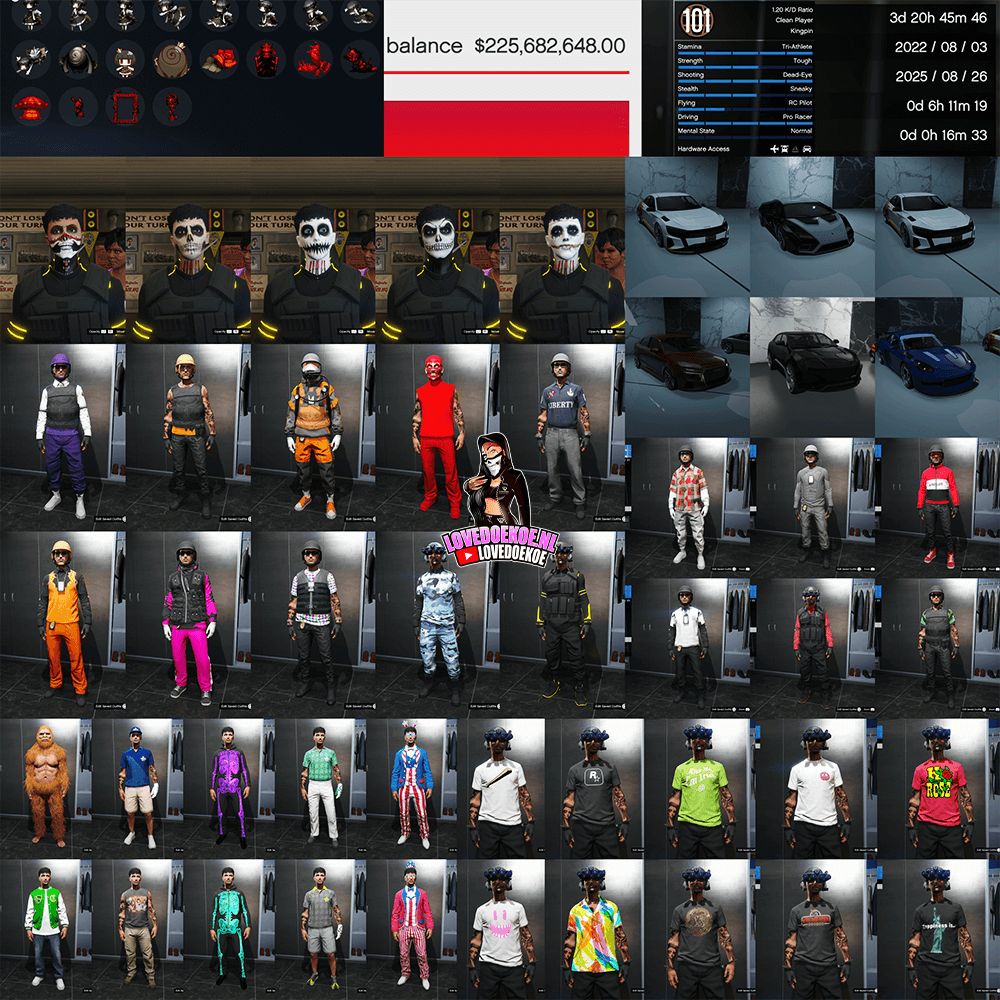 🔥 MALE ACCOUNT 💰 LEVEL 101 | 225M CASH | PS4 &amp; PS5 | INSTANT DELIVERY 🚀