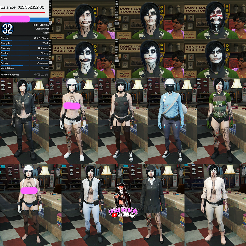 💎Handmade Female Starter Account | Level 32 | 23 Million Cash | Modded Outfits + Rare Accessories | Halloween Facepaints | Instant Download &amp; Delivery 💎