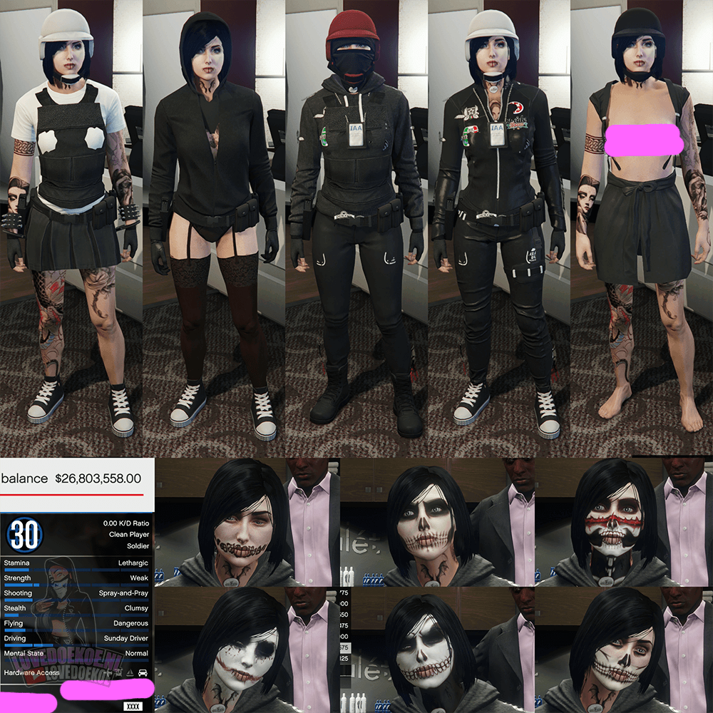 👑 Handmade Female Account 💖 | Level 30 | $26M 💰 | Modded Outfits + Rare Acessoires🎀 | Halloween Facepaints | Instant Delivery ⚡