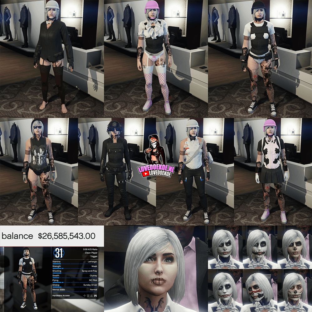 👑 Handmade Female Account 💖 | Level 31 | $26M 💰 | Modded Outfits + Rare Acessoires🎀 | Halloween Facepaints | Instant Delivery ⚡