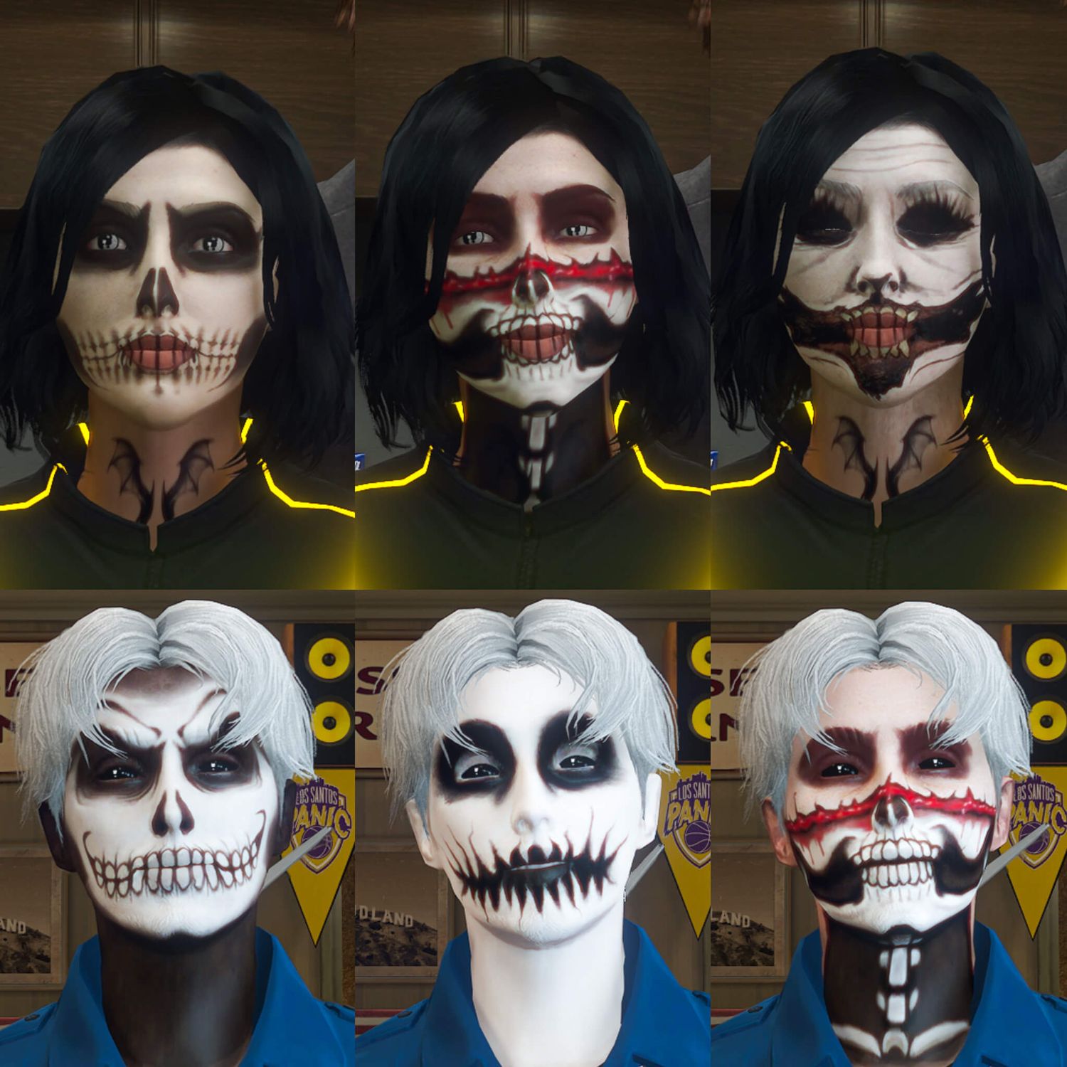ALL HALLOWEEN FACEPAINTS UNLOCKS