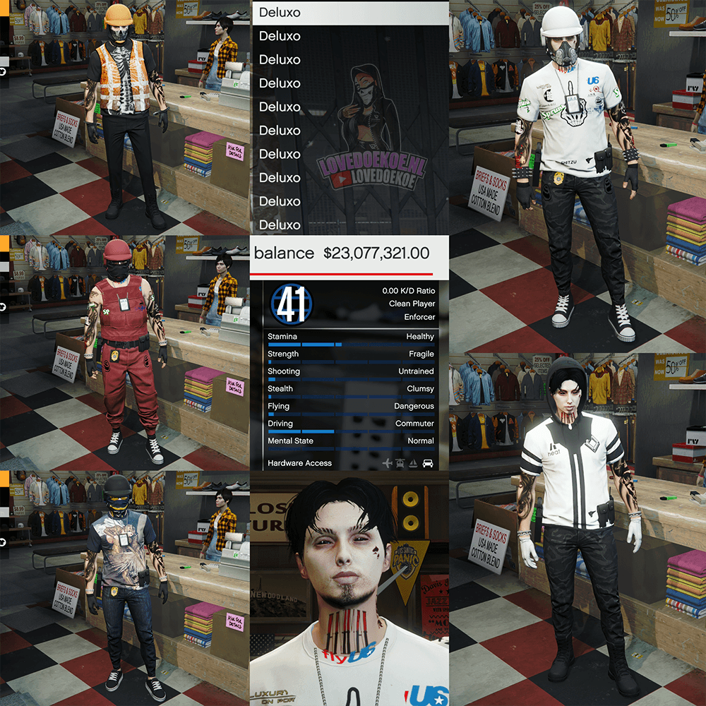 🔥 HANDMADE STARTER ACCOUNT 🔥 | 🎮 LEVEL 41 | 😈 TRYHARD FACE CREATION | 💰 100 MILLION CASH &amp; CARS | 👕 MODDED OUTFITS | 📊 CLEAN K/D | 🏠 PROPERTIES | 🔄 FREE NAME CHANGE