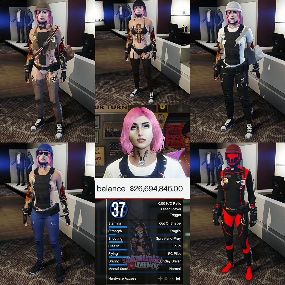 🔥 Handmade Starter Account — 🎮 Level 37, 💖 Pretty Face, 💰 $26M Cash, 👕 Modded Outfits, 📊 Clean K/D,🔄 Free Name Change